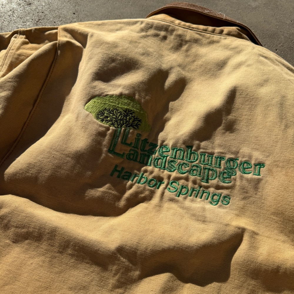 Dickies Vintage Duck Canvas Blanket Lined Detroit Work Jacket Tan XL Embroidered - Picture 8 of 8